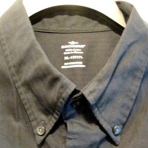 Dockers SS XL No Wrinkles Stain Defender Black White.